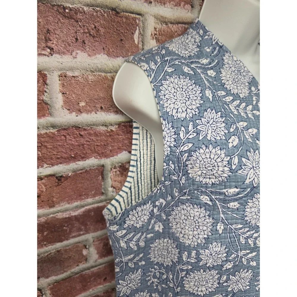 Women's Floral Quilted Button Up Vest XL‎ - Picture 3 of 7
